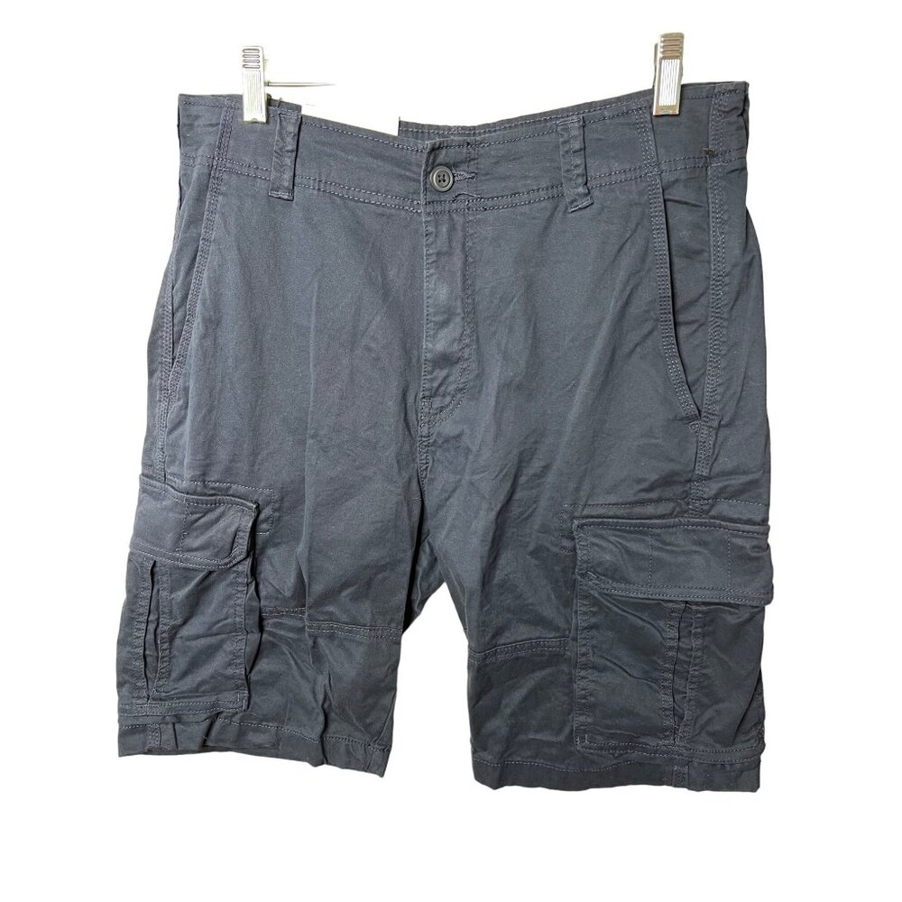 NWT Goodfellow & Co Men’s Blue Cargo Shorts Size 32 breathable fabric comfort